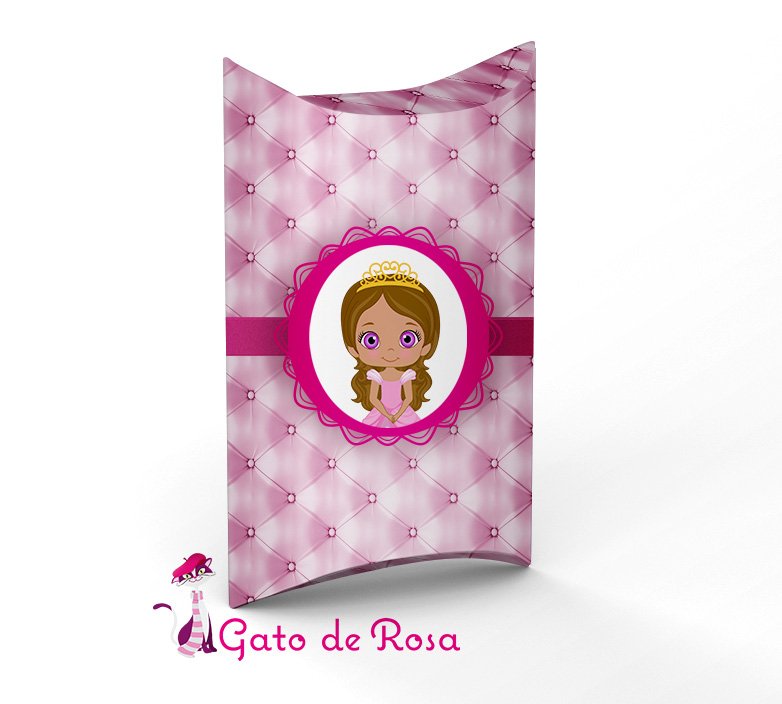 Caixa almofada Princesa Rosa